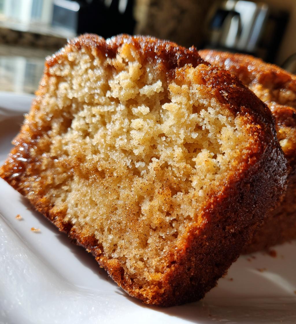 snickerdoodle banana bread - detail 1