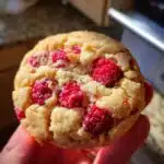 soft and chewy raspberry sugar cookies