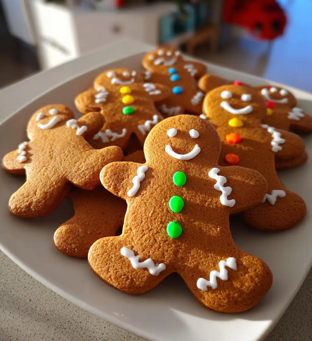 soft chewy gingerbread men cookies - detail 1