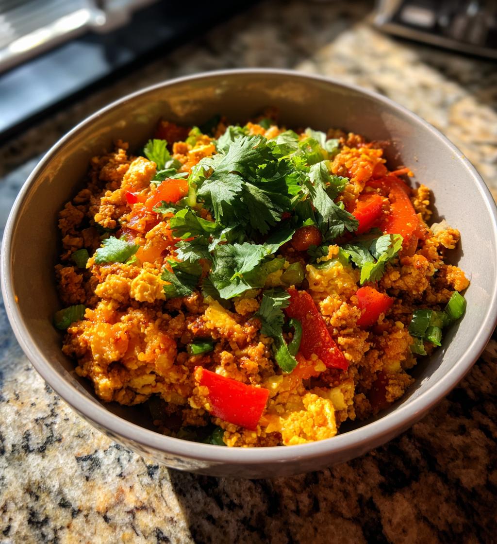 spicy cauliflower rice with ground turkey - detail 1