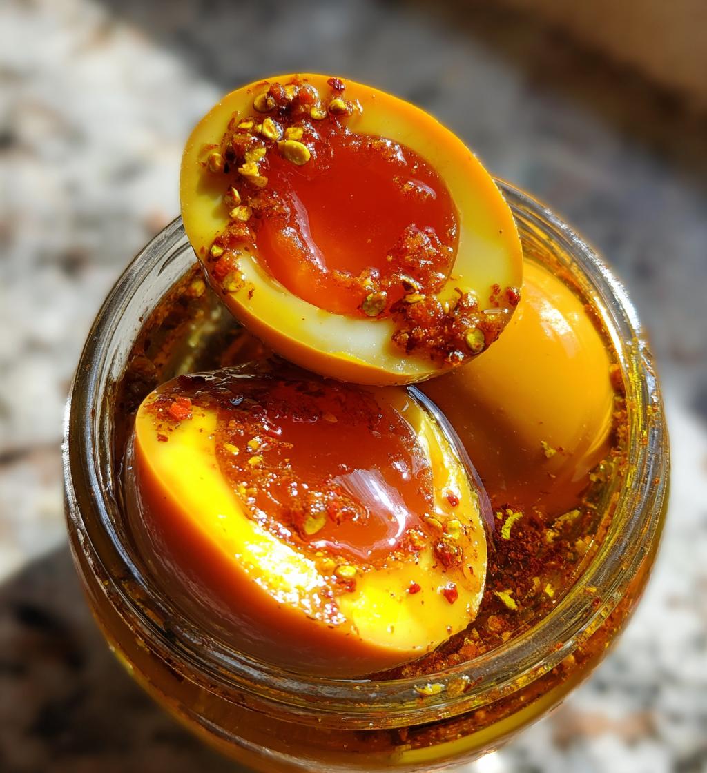 spicy pickled eggs