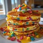 st patricks day lucky charms pancakes