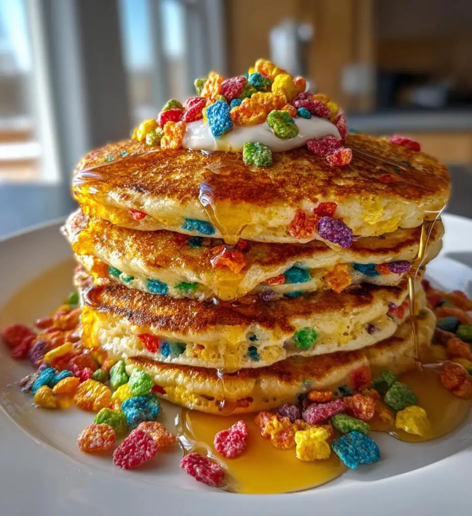 st patricks day lucky charms pancakes