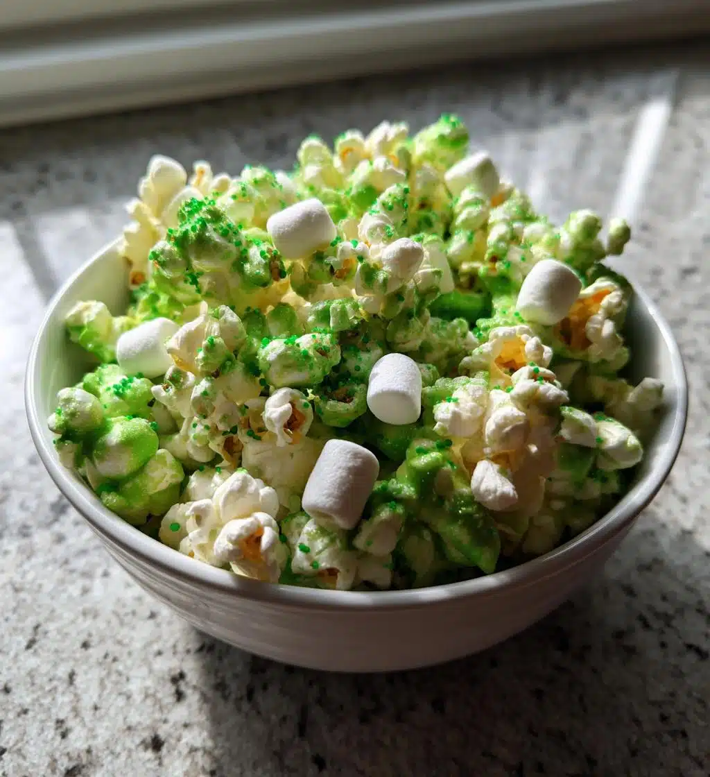st patricks day popcorn - detail 1