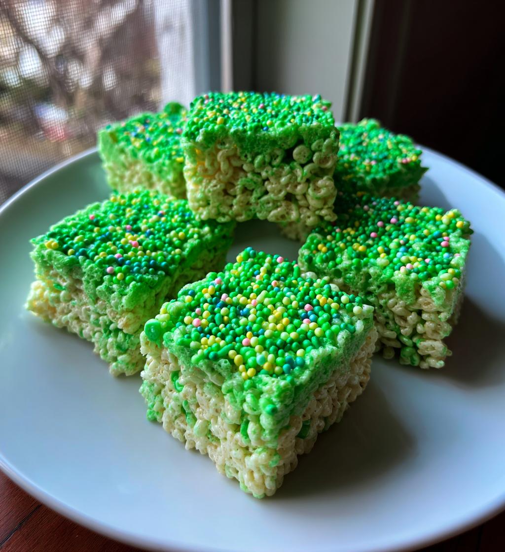 st patricks day rice krispies treats recipe