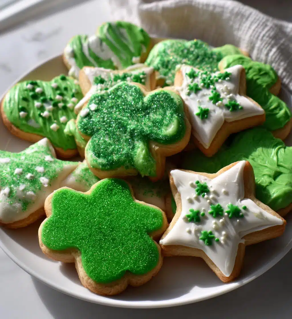 st patricks day sugar cookies - detail 1