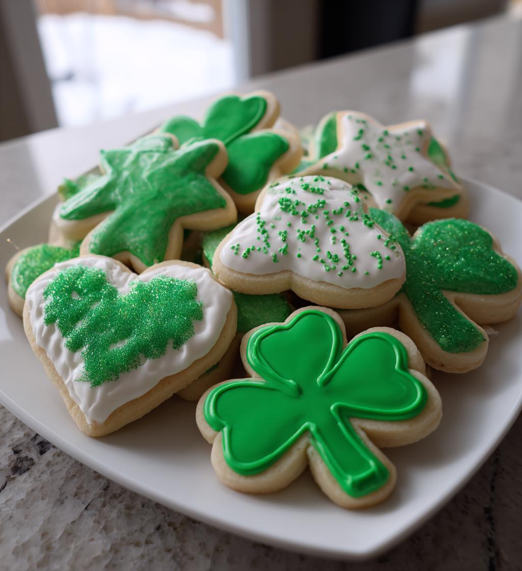 st patricks day sugar cookies