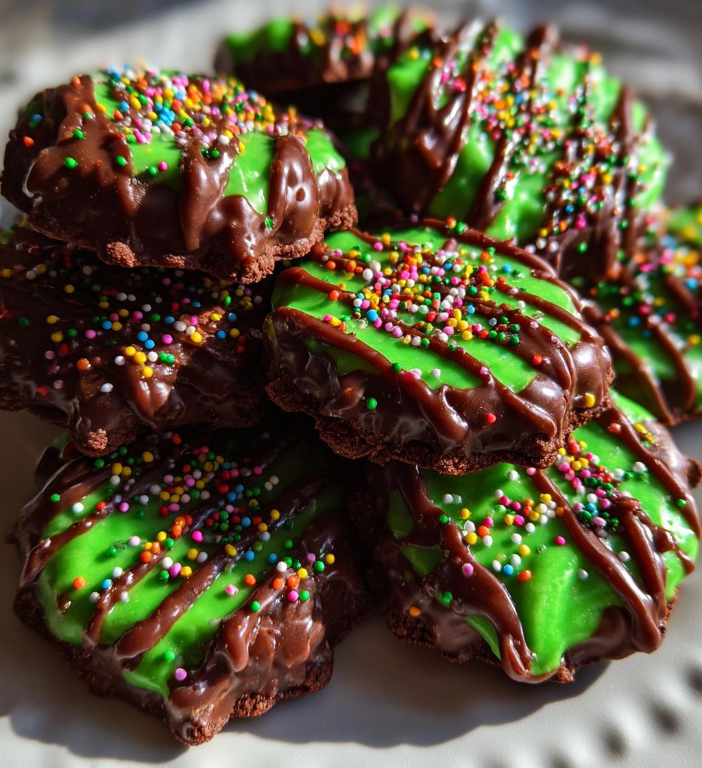 st patricks day wafer treats - detail 1