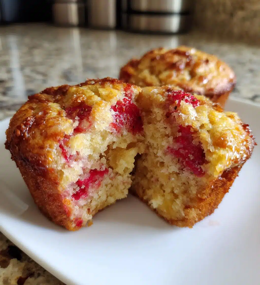 strawberry banana bread muffins - detail 1