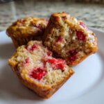 strawberry banana bread muffins