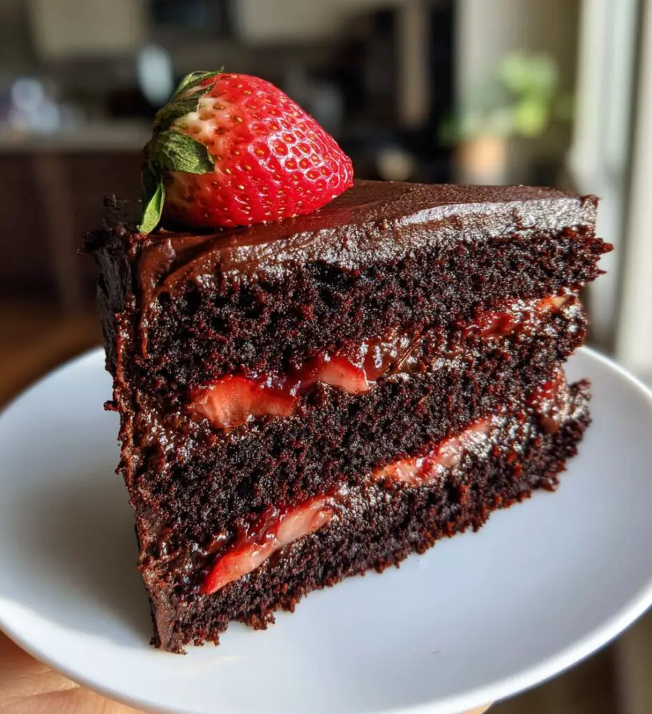 strawberry chocolate cake