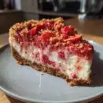 strawberry crunch cheesecake