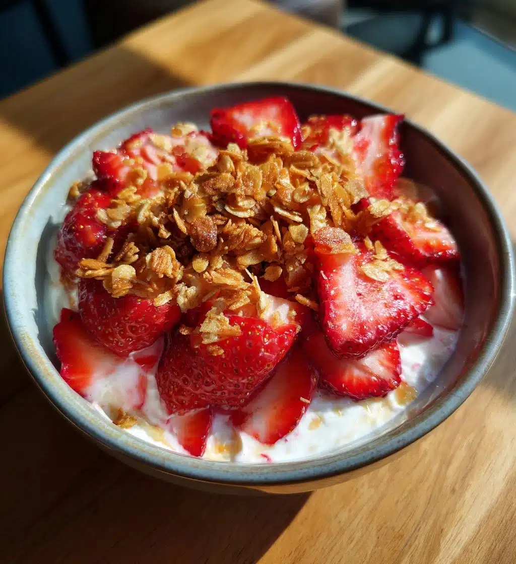 strawberry crunch cheesecake salad