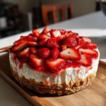 strawberry crunch churro cheesecake