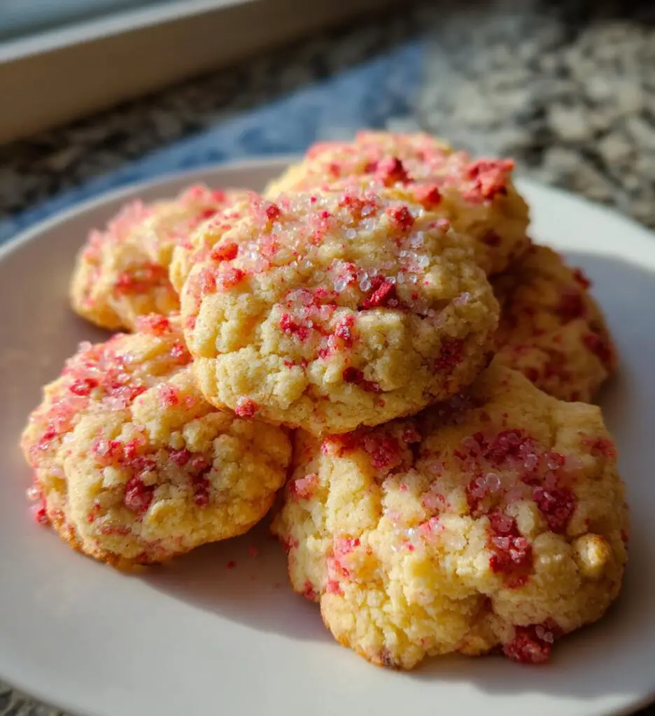 strawberry crunch cookies