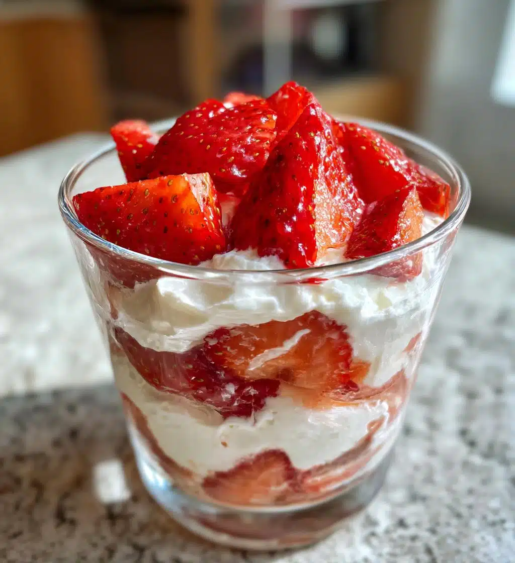 strawberry fool an easy valentines dessert - detail 1