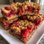 strawberry oat bars