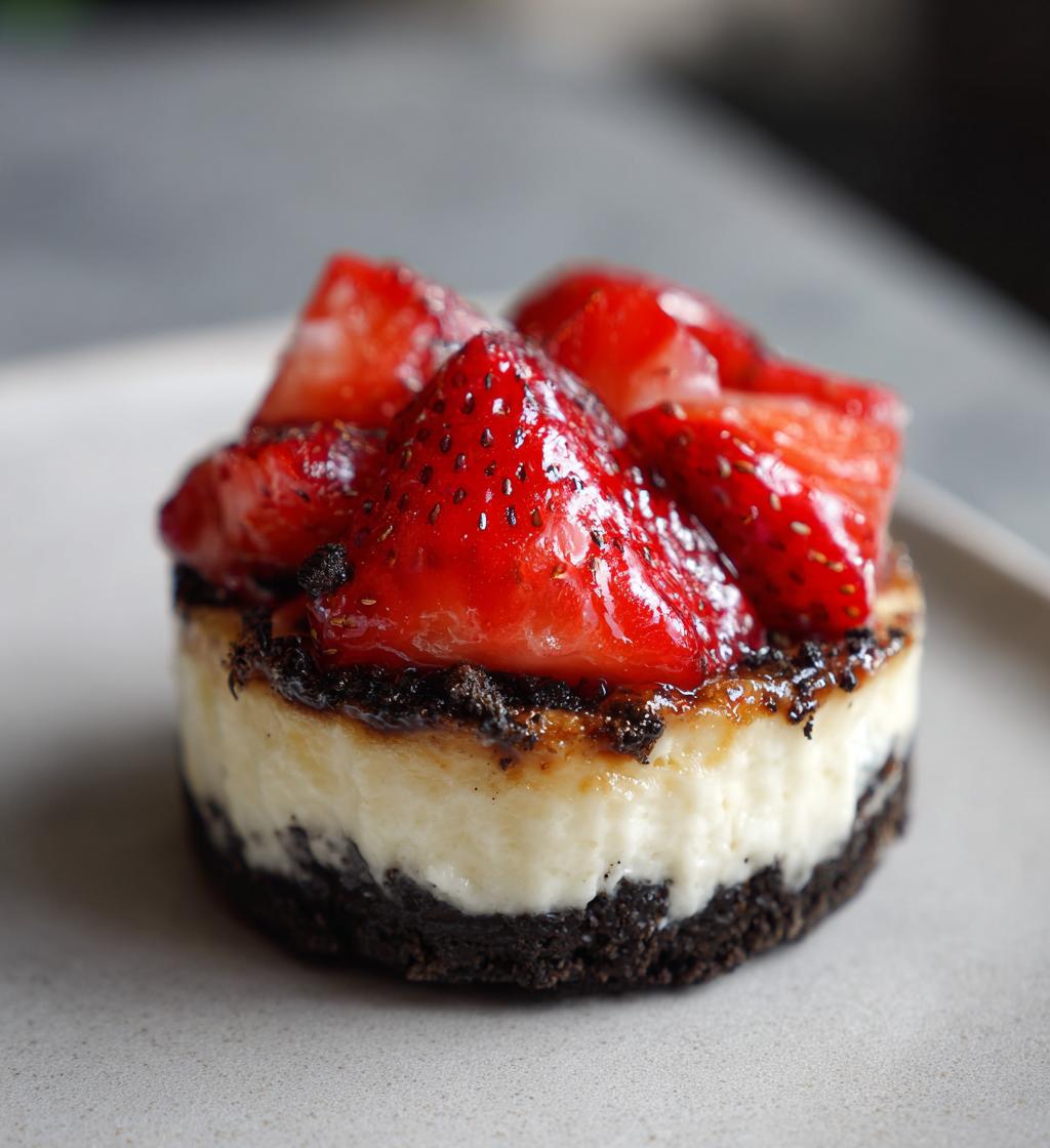 strawberry oreo cheesecake cup - detail 1