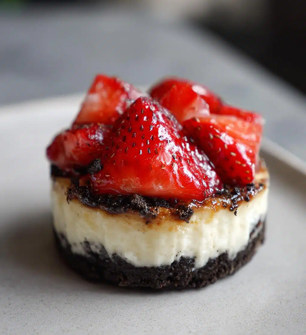 strawberry oreo cheesecake cup - detail 1