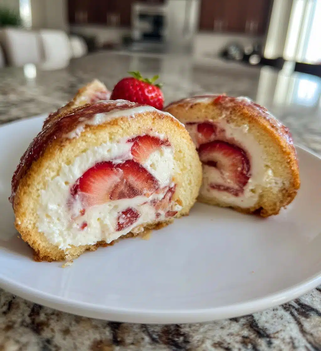 strawberry shortcake cheesecake rolls recipe