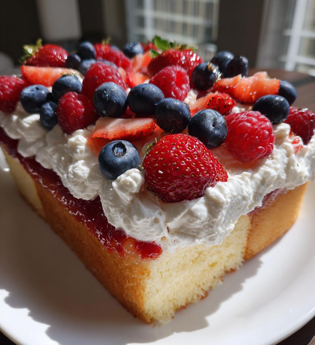 summer berry poke cake recipe
