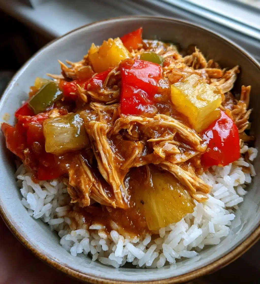 sweet hawaiian crockpot chicken recipe - detail 1