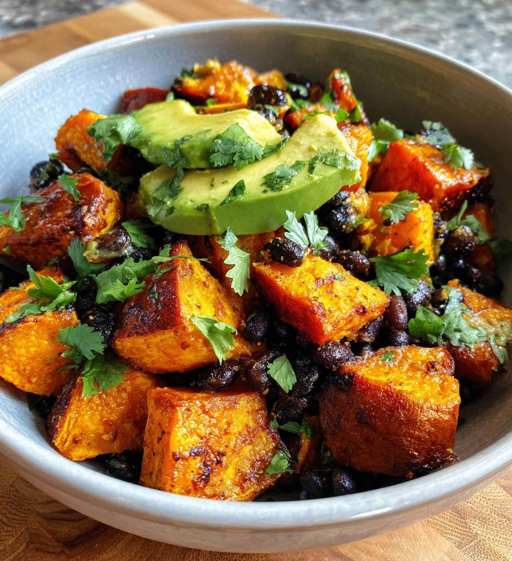 sweet potato black bean power bowls - detail 1