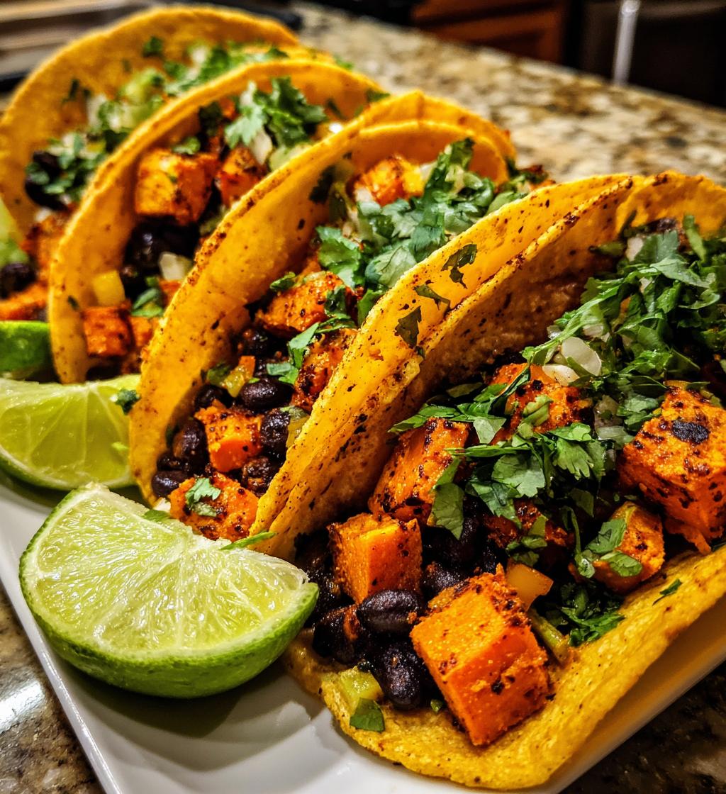 sweet potato black bean tacos