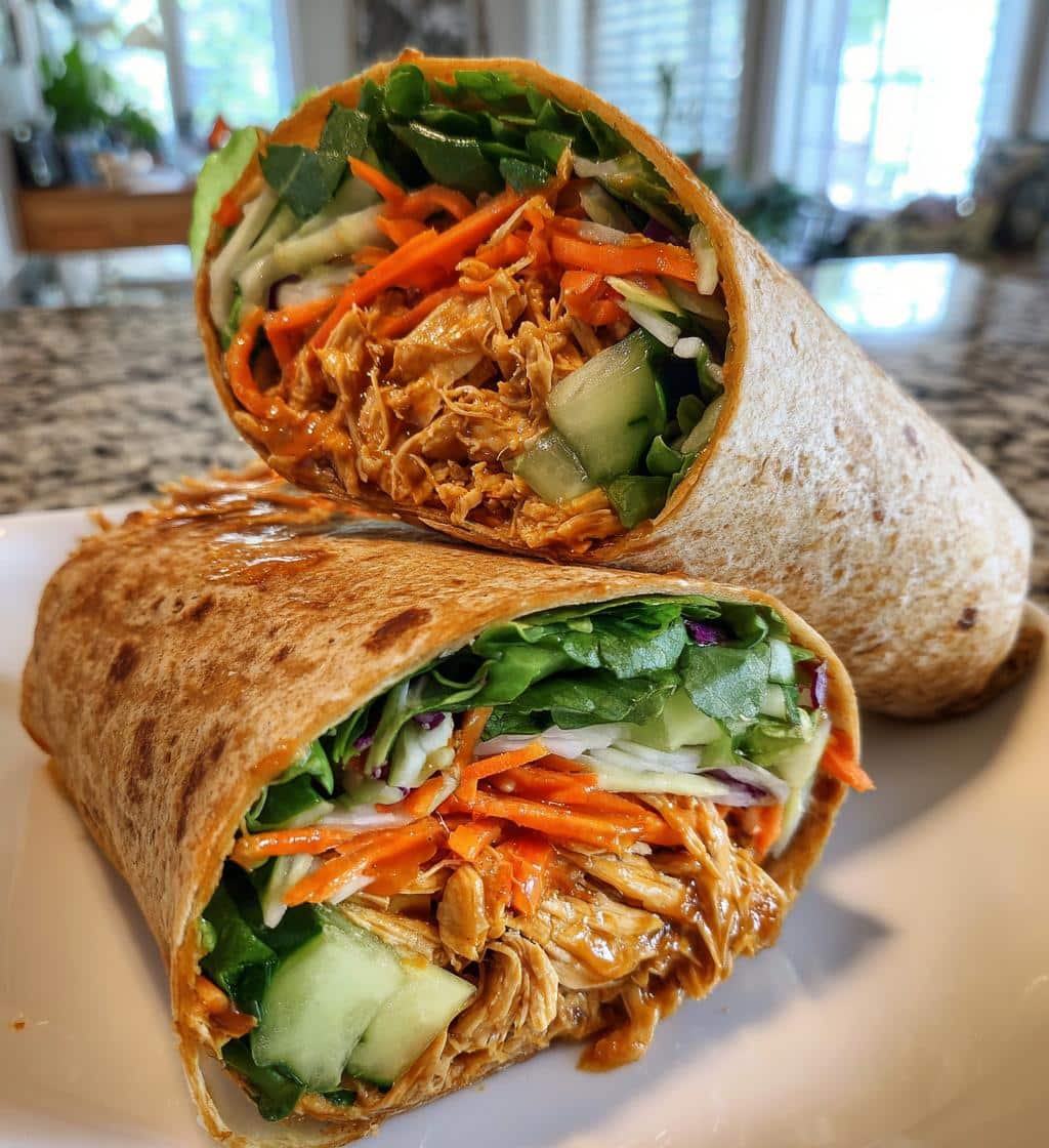 teriyaki chicken protein wrap - detail 1