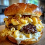 the beef mac n cheese burger