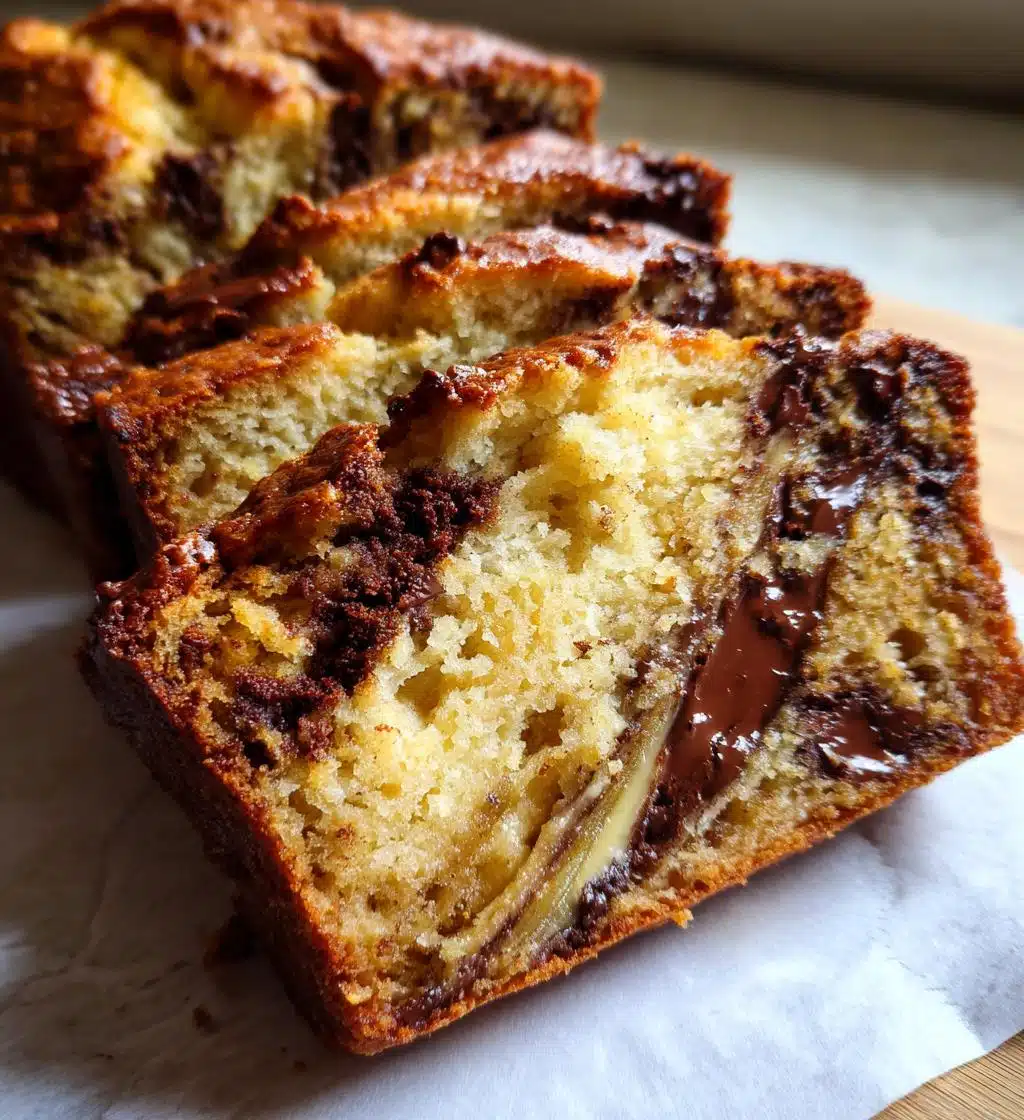 triple chocolate banana bread - detail 1