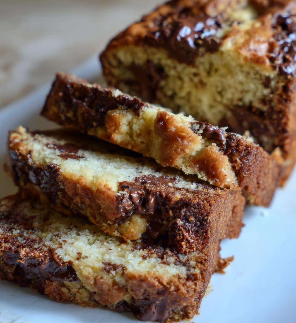 triple chocolate banana bread