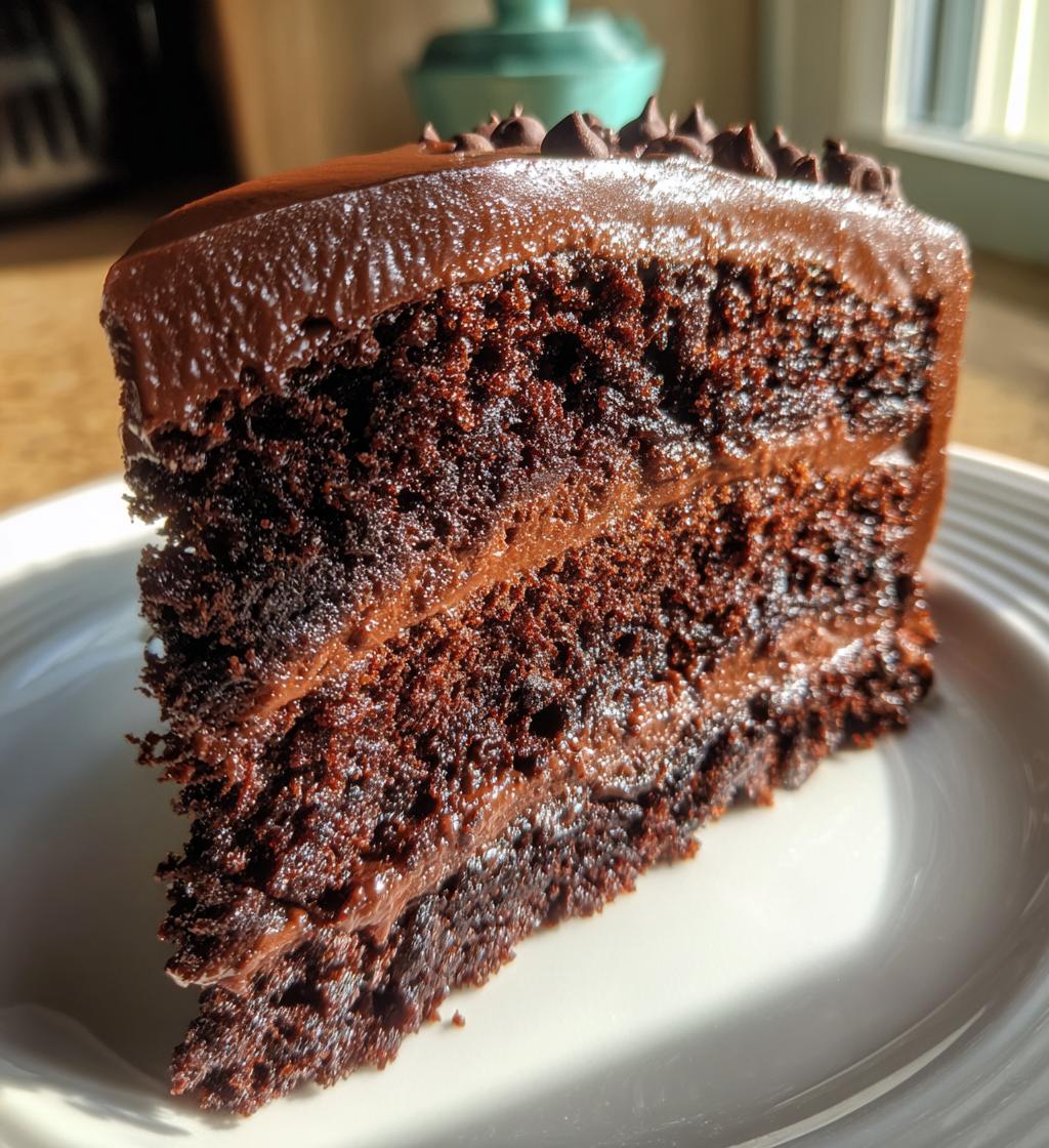 triple chocolate cake - detail 1