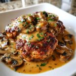 turkey salisbury steaks and mushroom gravy