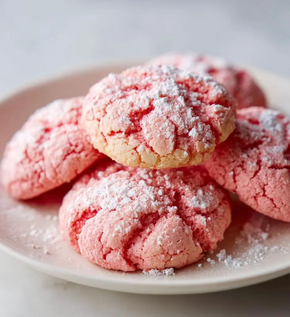 valentine strawberry cookies