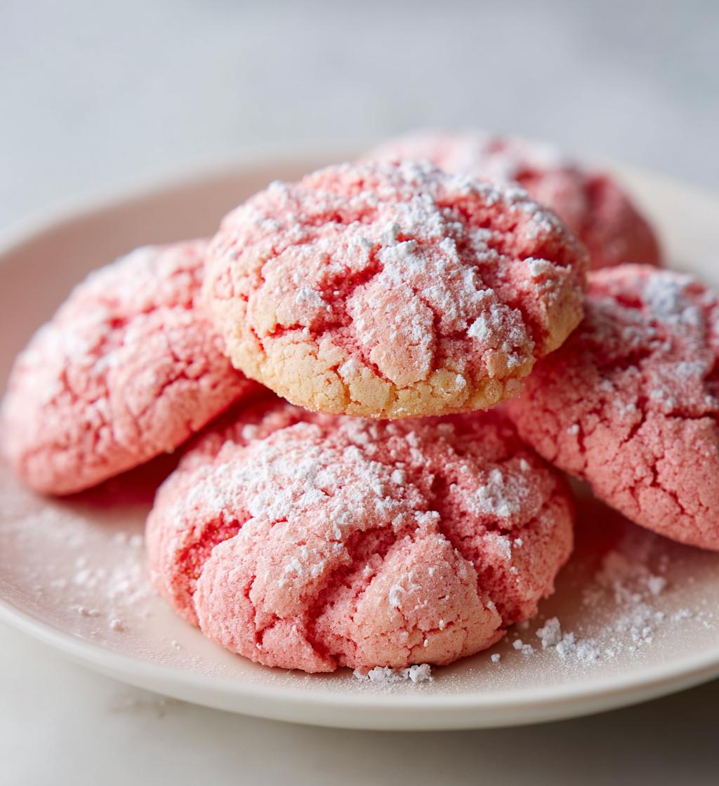 valentine strawberry cookies