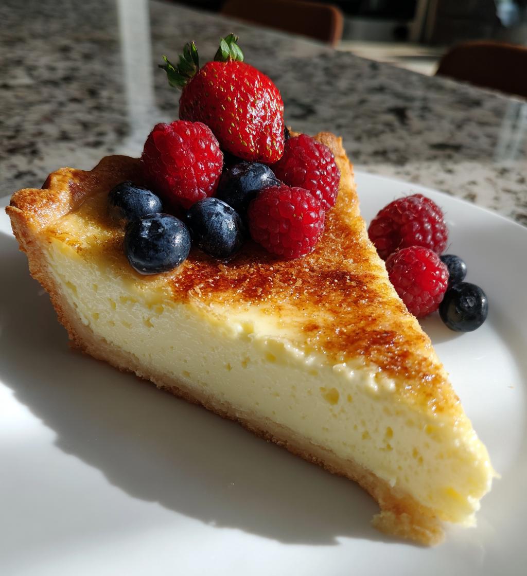 vanilla bean ricotta pie - detail 1