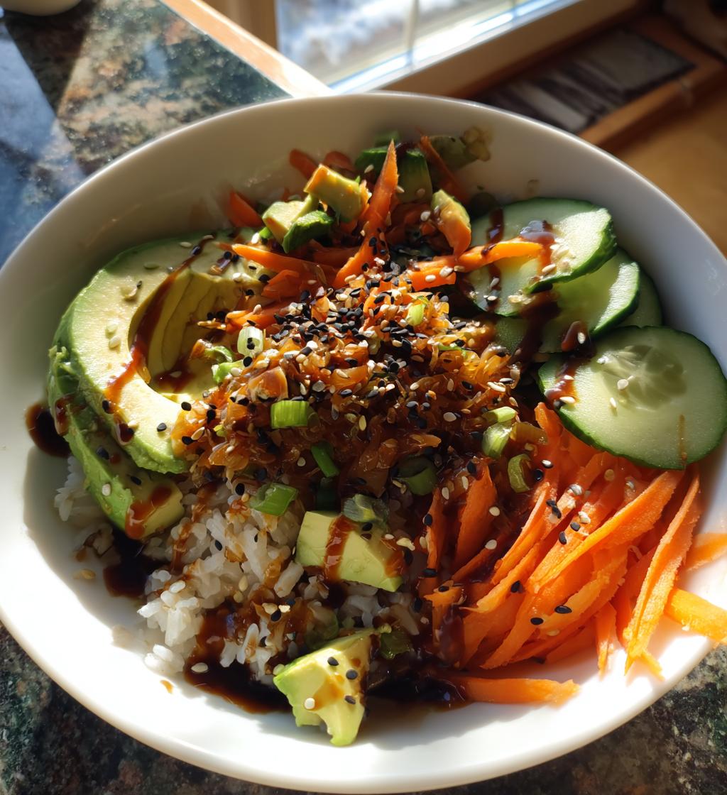 veggie sushi bowls easy recipe for healthy meal