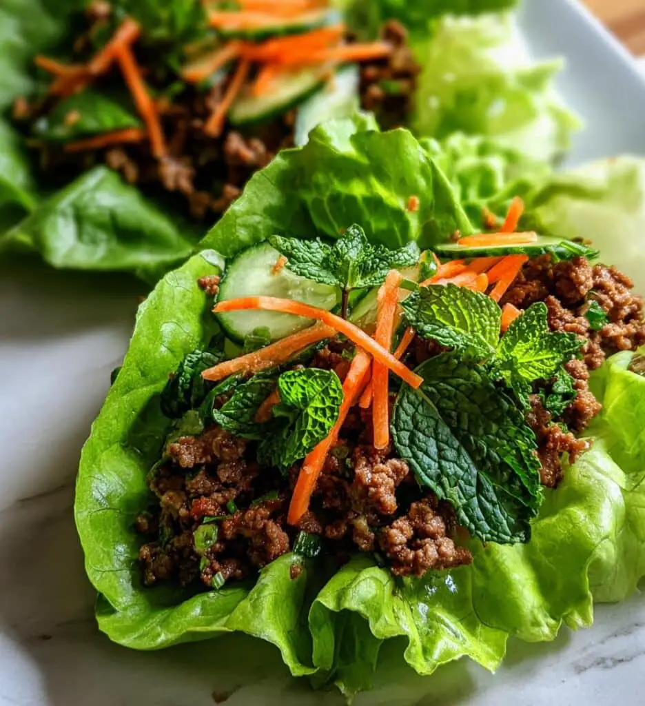 vietnamese beef lettuce wraps