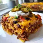 walking taco casserole