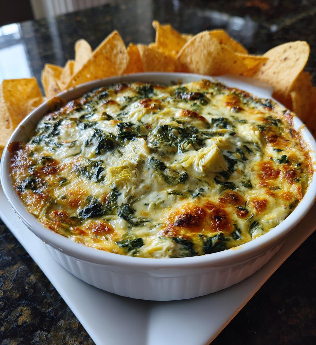 warm spinach artichoke dip
