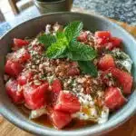 watermelon cottage cheese recovery bowl