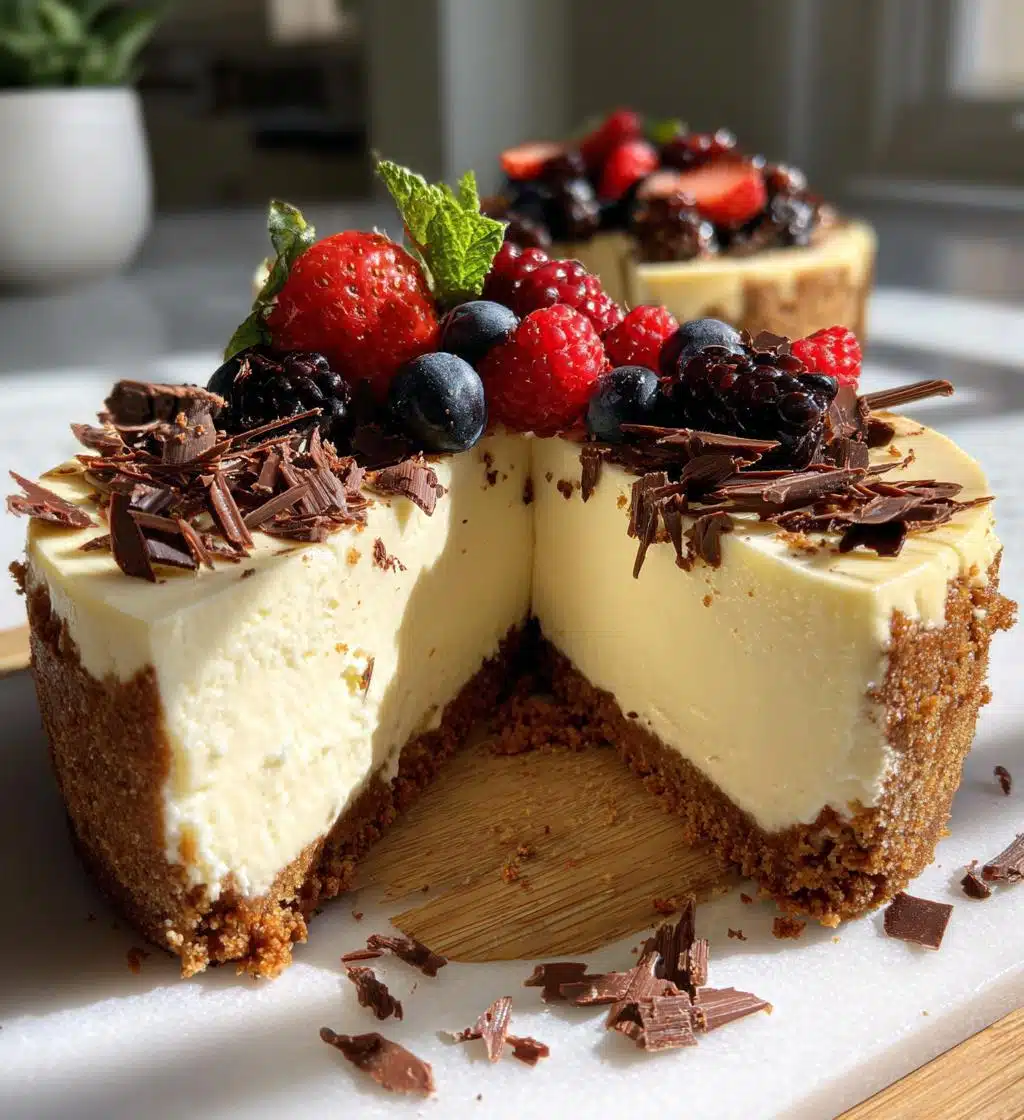 white chocolate ganache cheesecake - detail 1