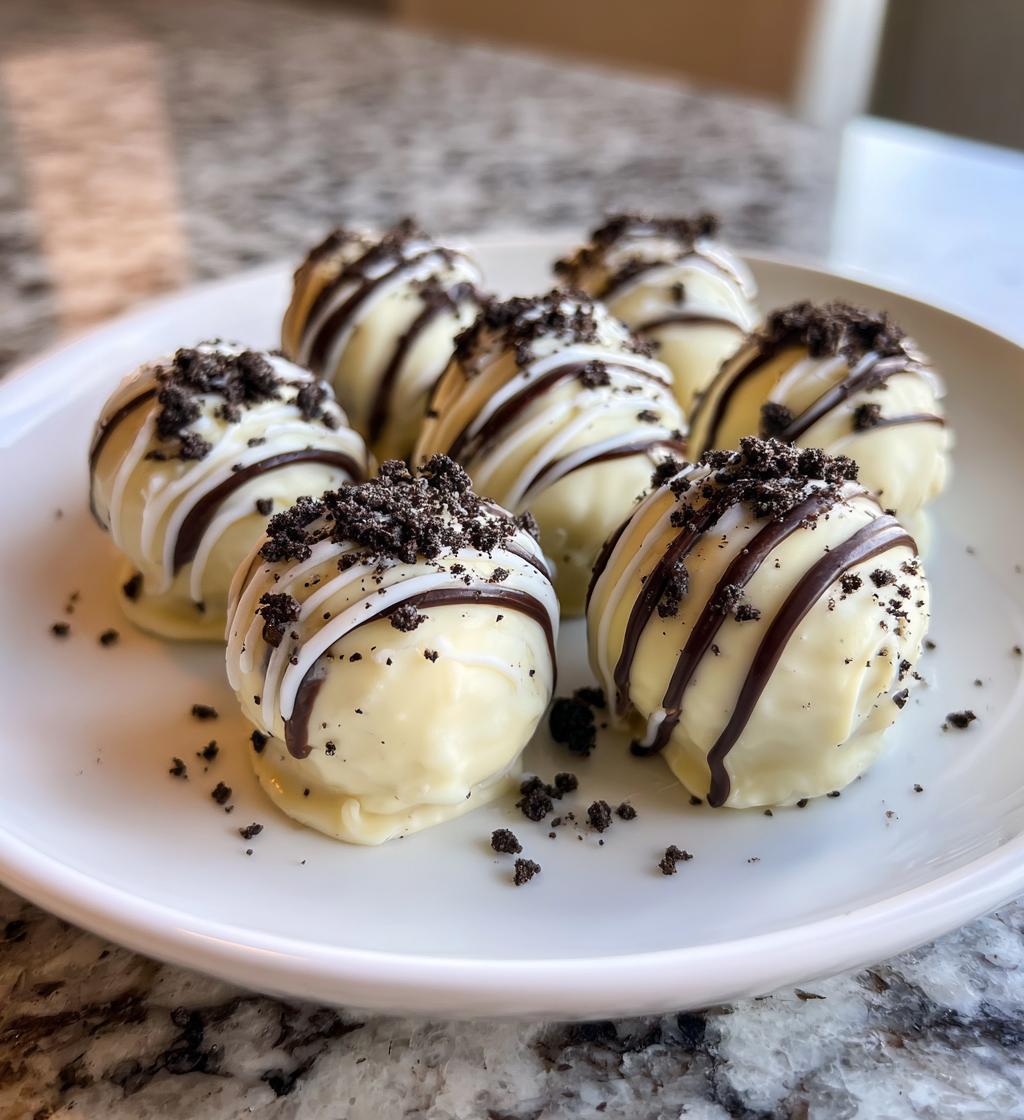 white chocolate mint oreo truffles without cream cheese