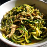 zucchini noodles with pesto chicken