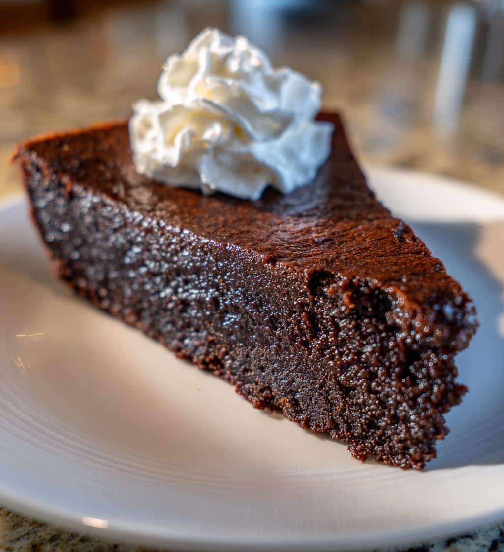 2 ingredient chocolate fudge cake - detail 1