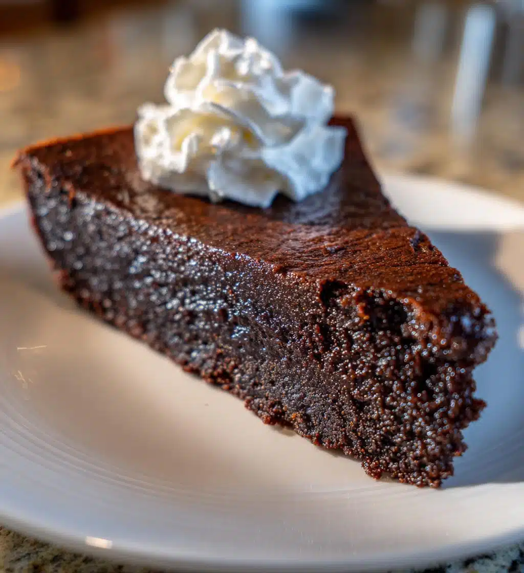 2 ingredient chocolate fudge cake - detail 1