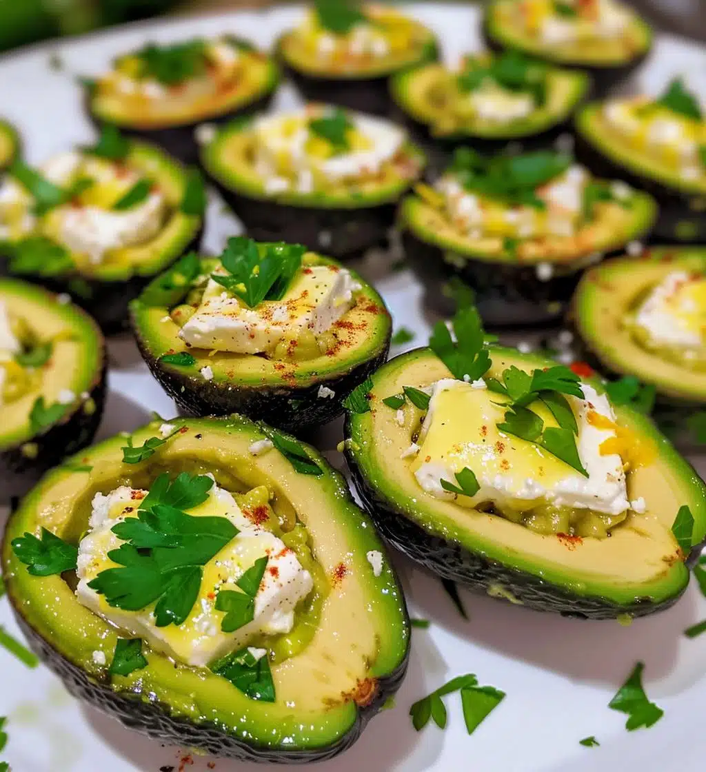 Avocado Feta Christmas Bites - detail 1