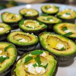 Avocado Feta Christmas Bites