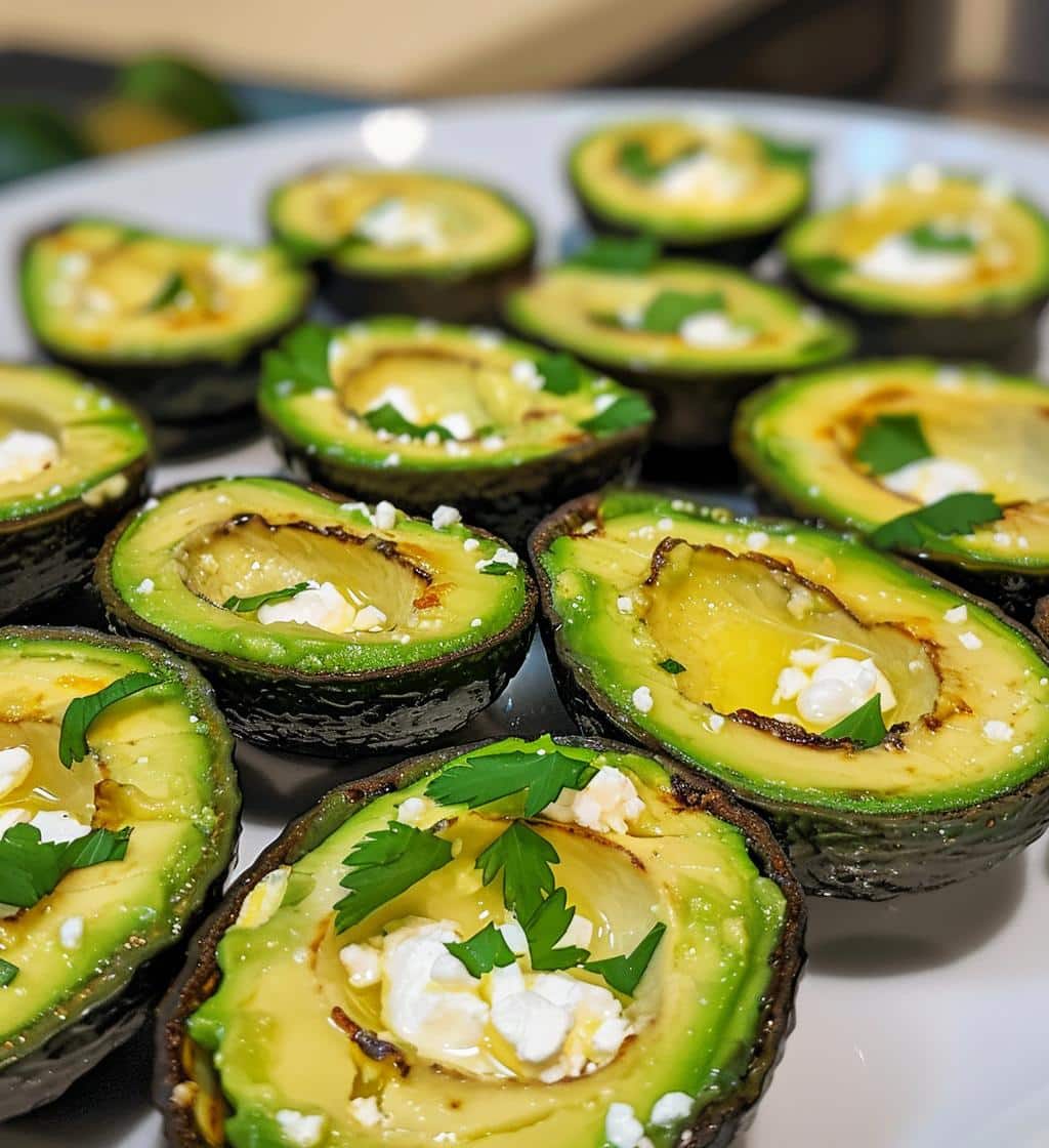 Avocado Feta Christmas Bites